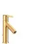 AXOR-HG-AXOR-Starck-Einhebel-Waschtischmischer-100-mit-Hebelgriff-und-Zugstangen-Ablaufgarnitur-Polished-Gold-Optic-10001990 gallery number 1